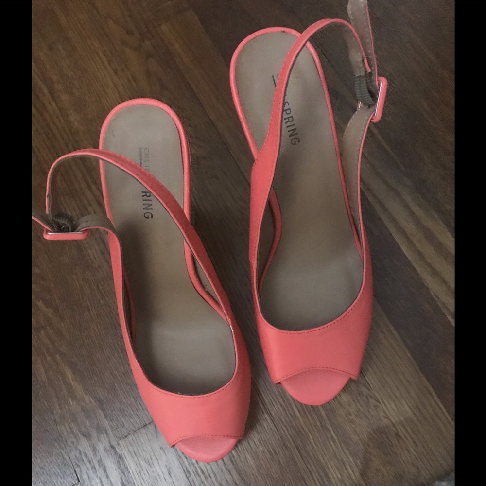 Call It Spring wedge high heel shoes